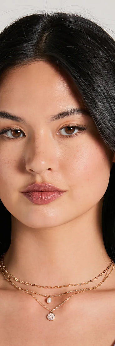 Moment To Shine Layered Faux Pearl Necklace