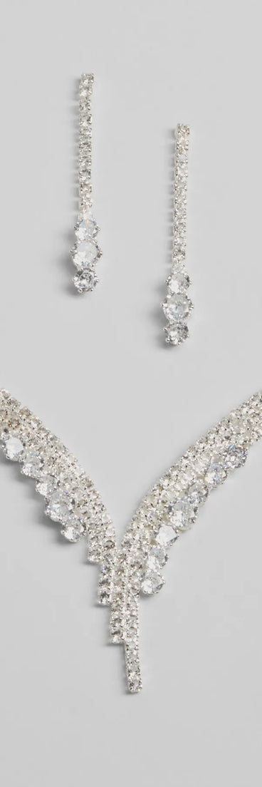 Beauty Perfection Necklace And Earrings Set