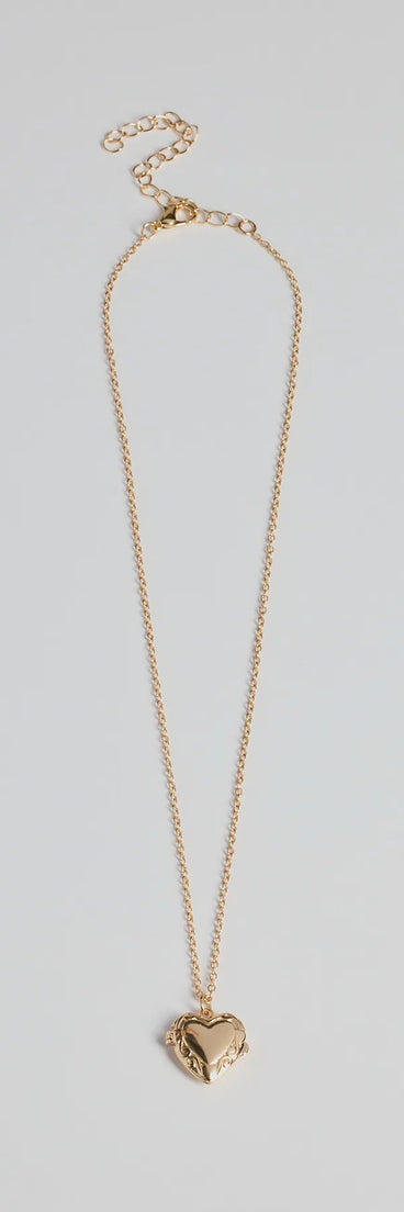 Cross My Heart Pendant Necklace