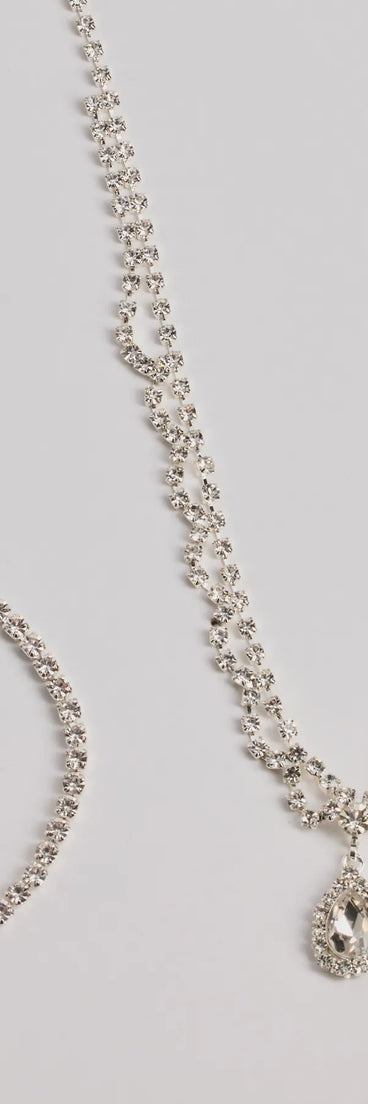 Exquisite Glam Rhinestone Jewelry Set