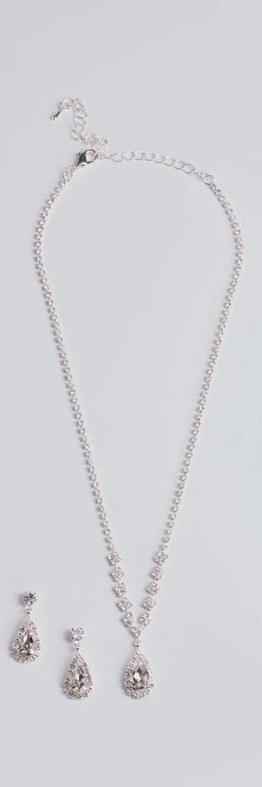 Glam Standard Rhinestone Jewelry Set
