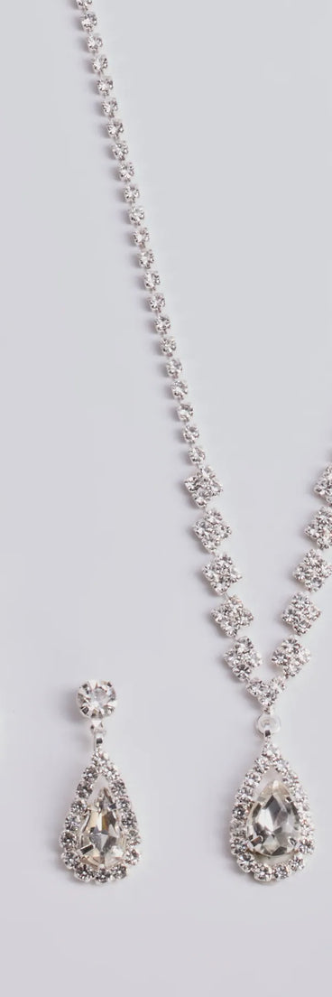 Glam Standard Rhinestone Jewelry Set