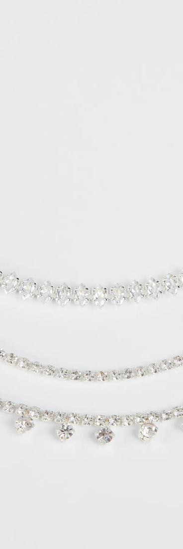 Get inspired with the Luxe Dreams Cubic Zirconia Layered Necklace, a feed-worthy silver piece that’s part of Windsor's updated and curated women’s clothing edit packed with must-have fall outfit ideas.