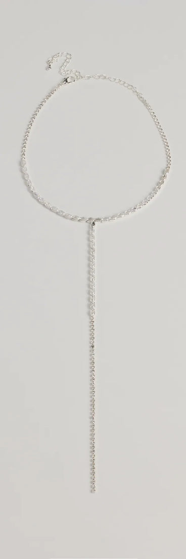 Sparkle Glam Cubic Zirconia Lariat Choker