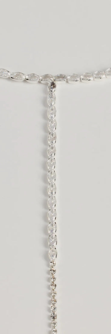 Sparkle Glam Cubic Zirconia Lariat Choker