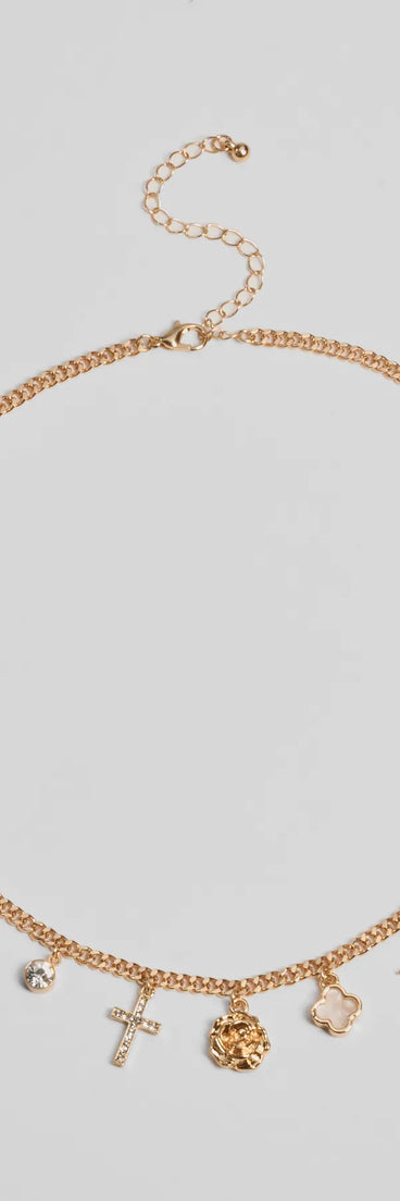 Touch Of Chic Charm Pendant Necklace
