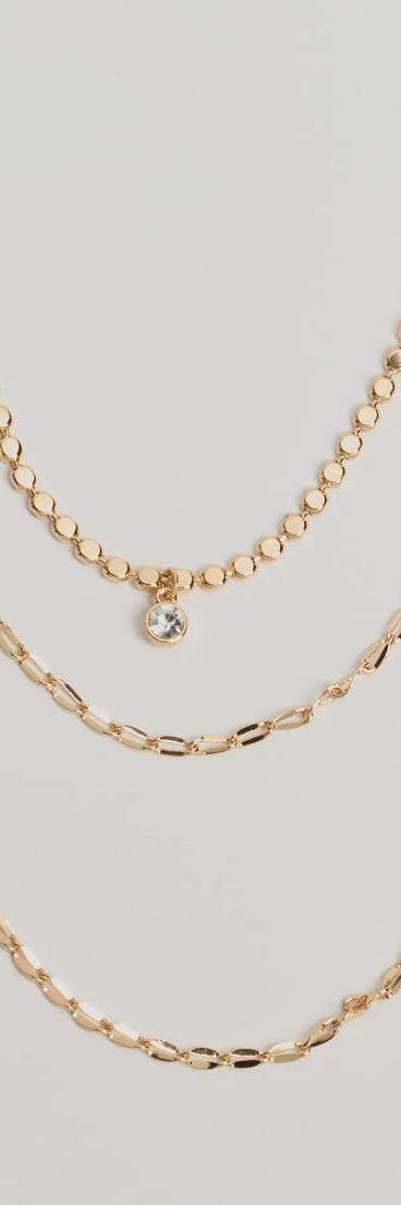Layered Radiance Rhinestone Necklace