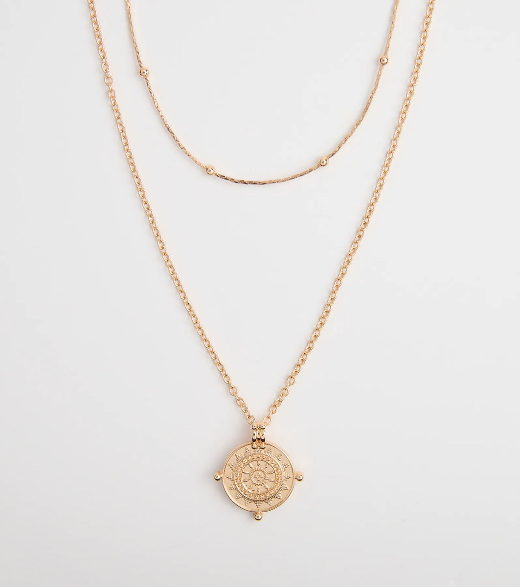 Find Your Spark Compass Pendant Necklace Set | Windsor