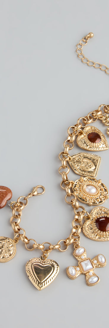 Locked In Charm Chain Bracelet