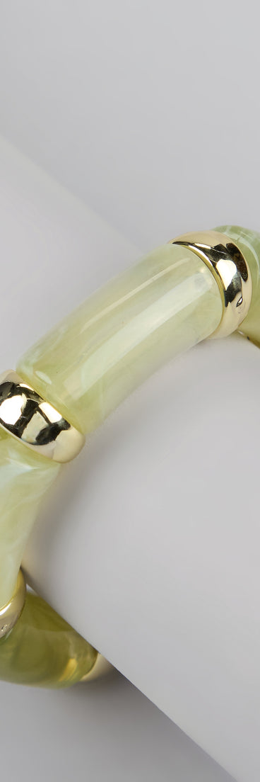 Edgy Stretch Resin Bracelet