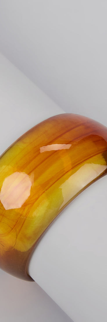 Bold Accents Resin Bangle Bracelet