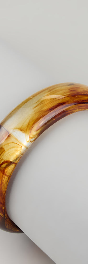Effortless Chic Acrylic Bangle Bracelet