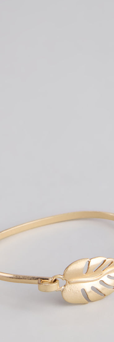 Island Vibes Tropical Leaf Bracelet