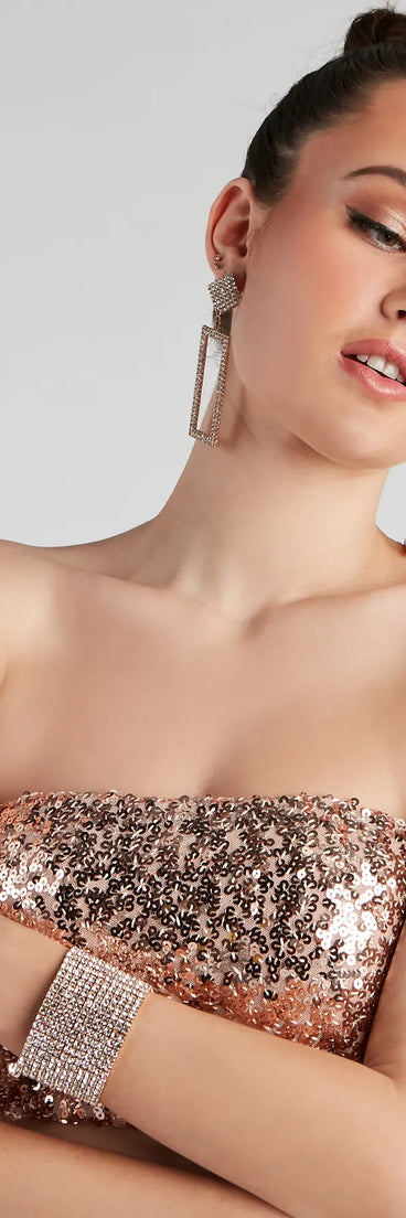 Ice On My Wrist Rhinestone Bracelet