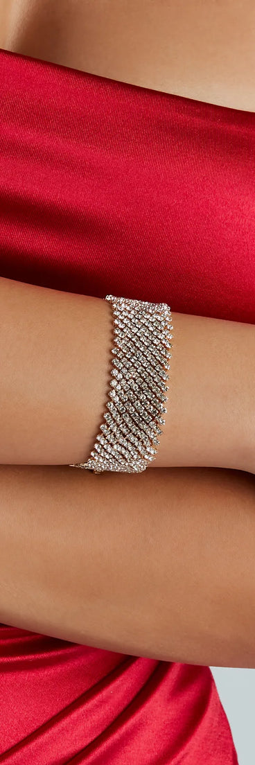 Perfect Match Rhinestone Clasp Bracelet