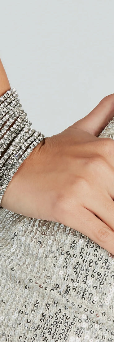 Make Some Drama Multi-Pack Rhinestone Bracelets