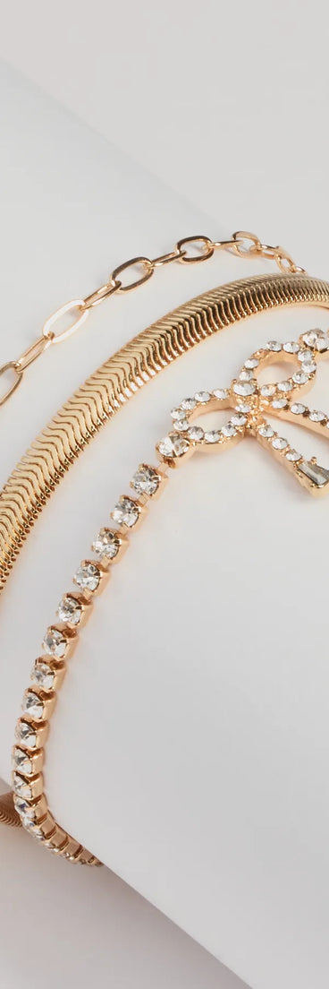 Modern Shine Three-Pack Bracelet Set