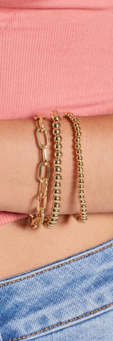 Aesthetic Pairing Three-Pack Bracelet Set