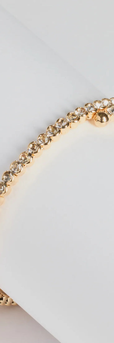 Ideal Glam Rhinestone Coil Bracelet