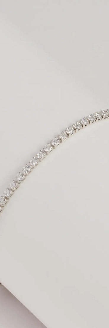 So Sleek Cubic Zirconia Tennis Bracelet