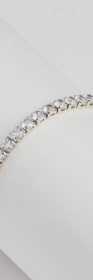 Unforgettable Shine Cubic Zirconia Slider Bracelet