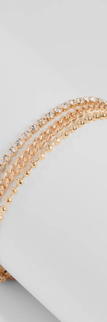 Dainty Details Three-Pack Bracelet Set