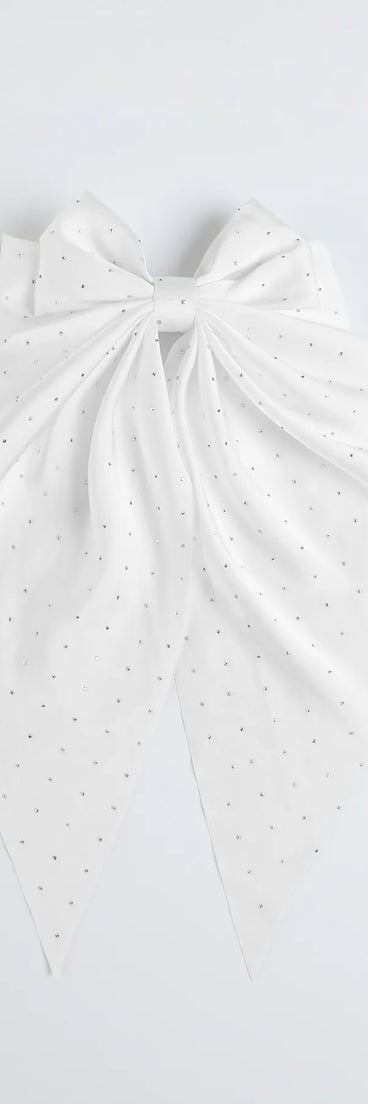 Get inspired with the Glitzy Chic Large Rhinestone Bow, a feed-worthy white piece that’s part of Windsor's updated and curated women’s clothing edit packed with must-have fall outfit ideas.