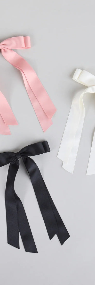 Get inspired with the Keep It Cute Three-Pack Hair Bow Clip Set, a feed-worthy multi-color piece that’s part of Windsor's updated and curated women’s clothing edit packed with must-have fall outfit ideas.