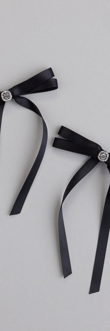 Hint Of Glamour Two Pack Hair Bow Set