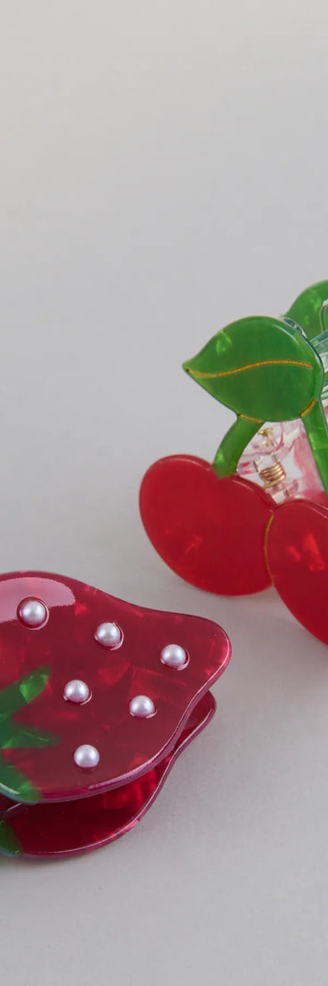 Juicy Sweet Fruit Claw Clip Two Pack