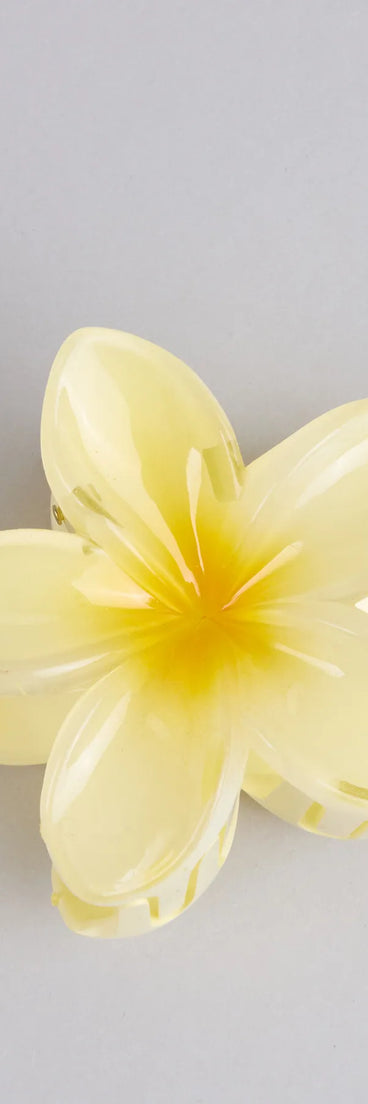 Tropical Blooms Flower Hair Claw Clip