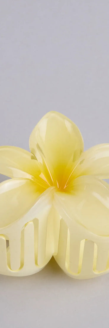 Tropical Blooms Flower Hair Claw Clip