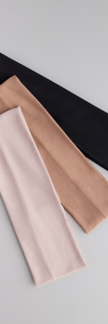 All Day Sleek Three-Pack Headbands