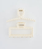 Polished And Chic Pearl Hair Claw Clip Set