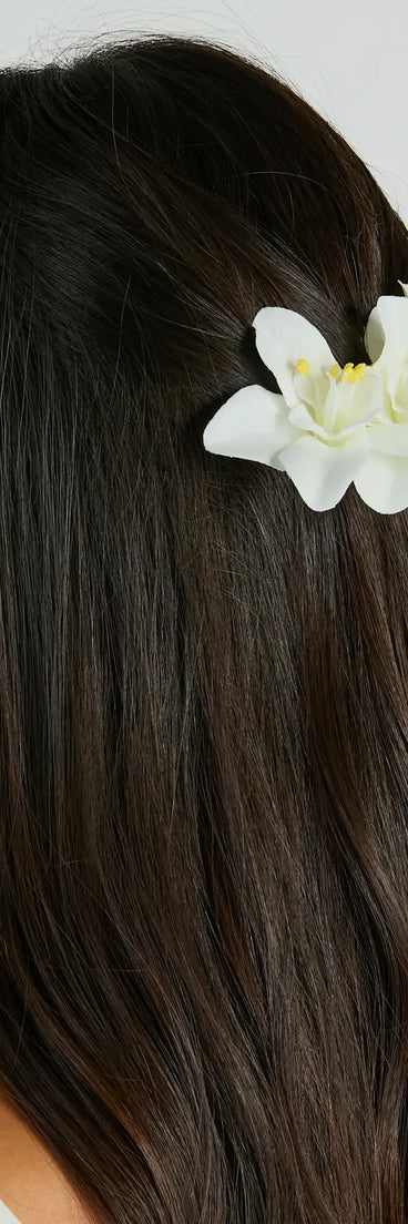 Island Under The Sun Tropical Flower Hair Comb