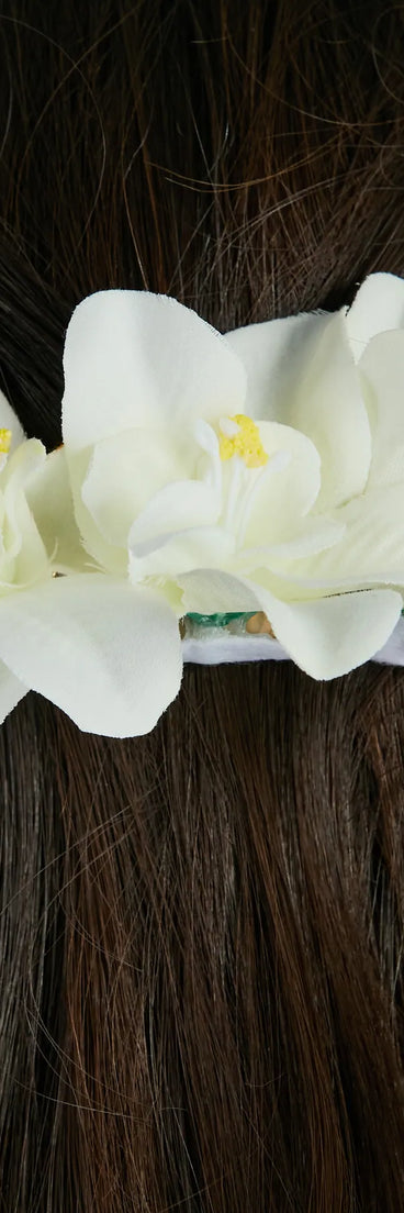 Island Under The Sun Tropical Flower Hair Comb
