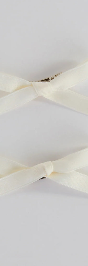 Dainty And Chic Short Hair Bow Clip Set