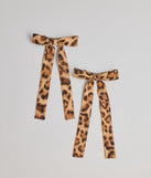 Wild Glam Cheetah Print Bow Twin-Pack