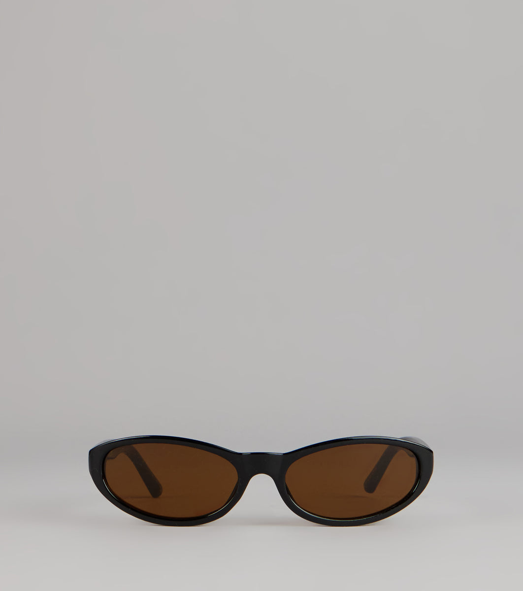 Oval Sunglasses - Minimalist Sleek Style, Eco-Friendly Frame, Scratch Resistant Minimalist Sleek Oval Sunglasses | Windsor main image 3