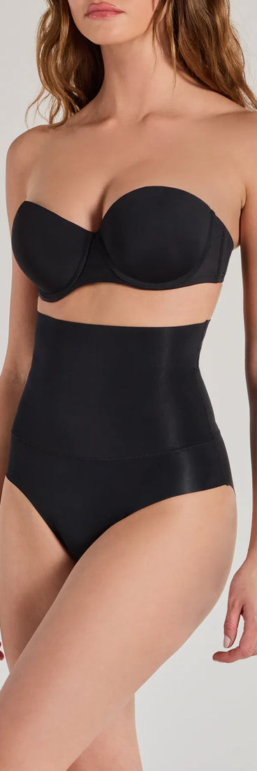 Upgrade your style game for 2025 with the Smooth Operator High Rise Shaper Briefs in black, perfect for any fashion-forward wardrobe.