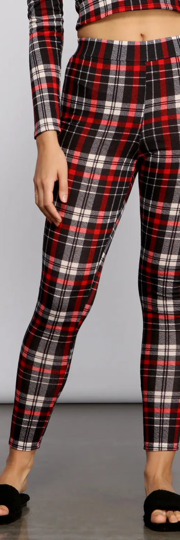 Classic Plaid Pajama Leggings