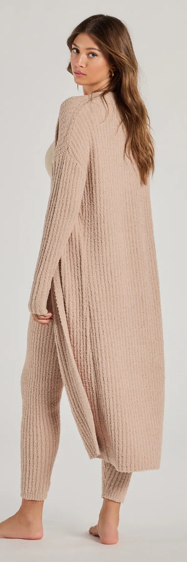 Cozy Layers Chenille Knit Long Sleeve Duster