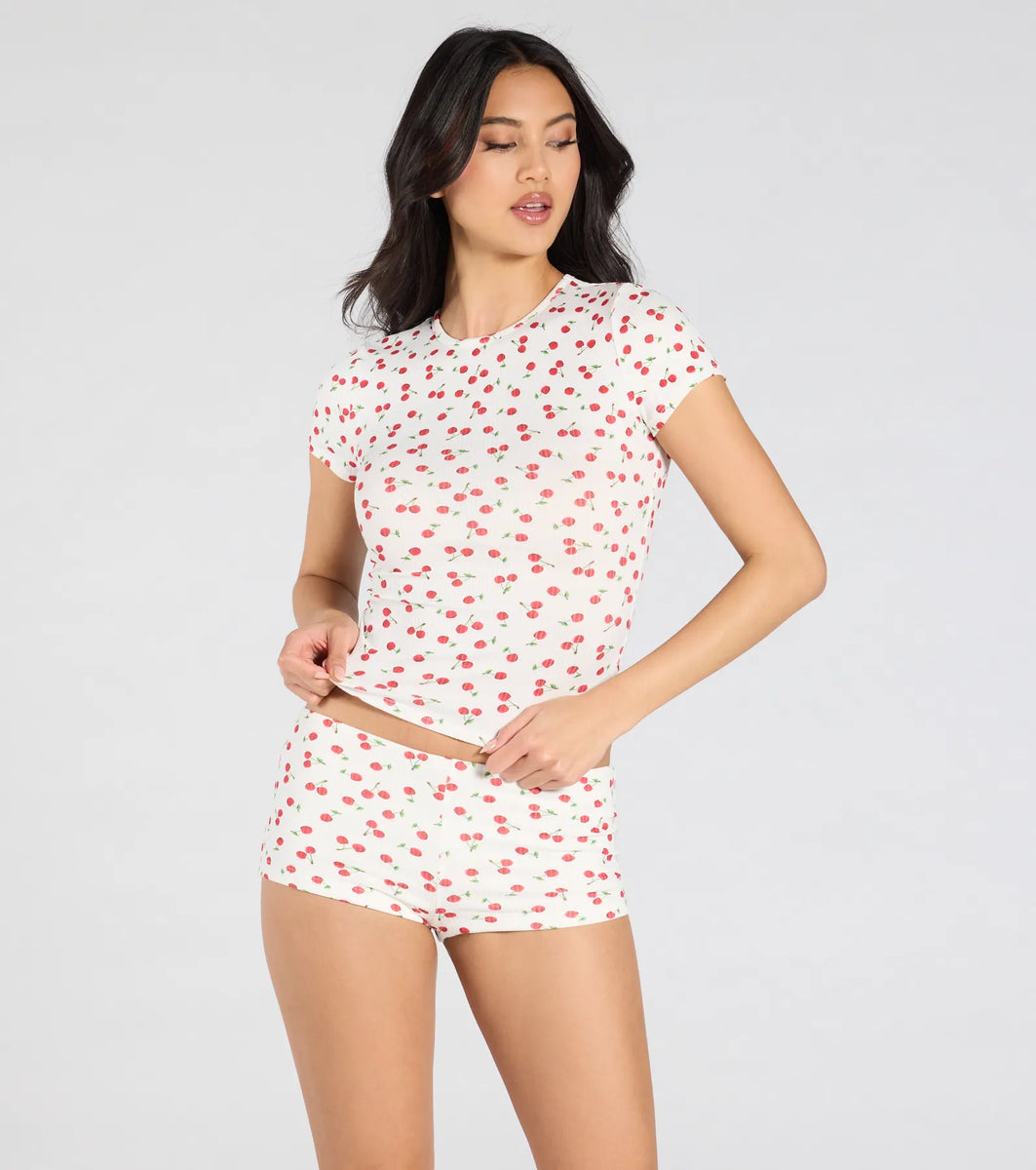 So Juicy Cherry Print Pajama Top | Windsor