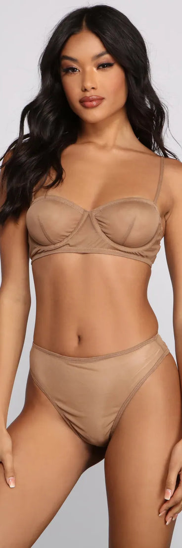 Mesmerizing Mesh Bra and Panty Set