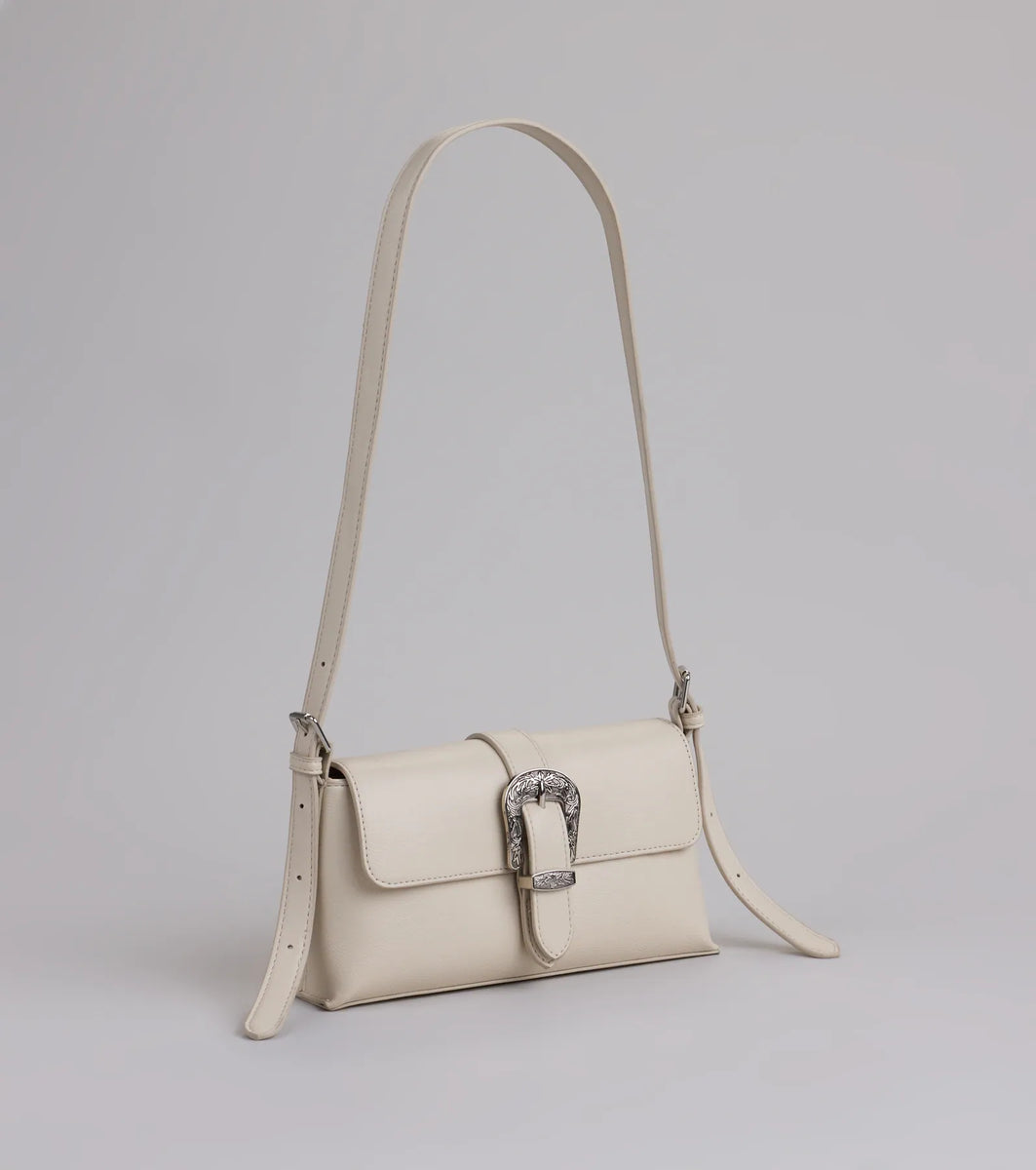 にこ¨̮⃝ item shoulder bag（ivory） Ivory handbag for formal and special events | INVITADISIMA
