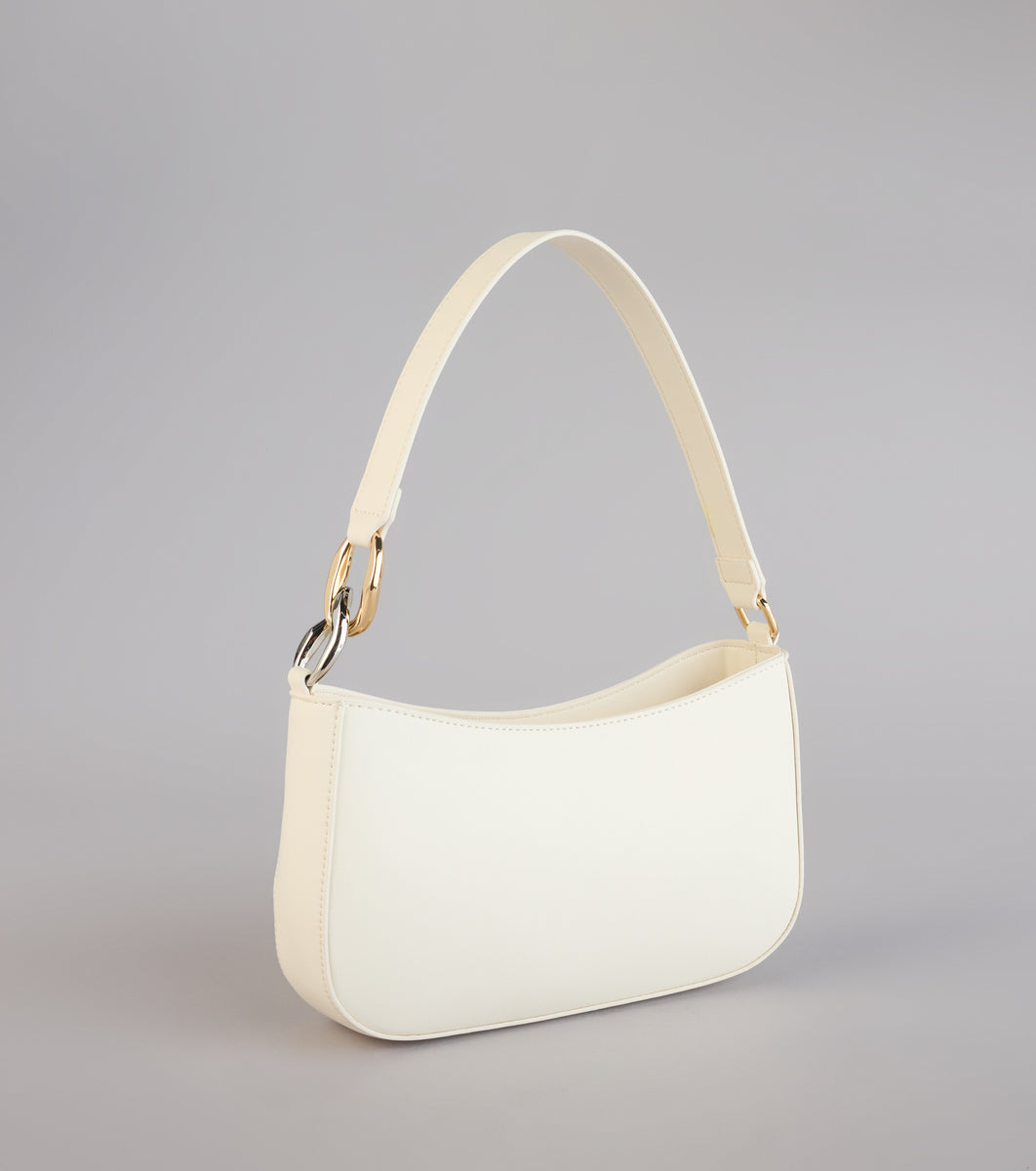 韓国で人気 『BaniPuri』MELAN SHOULDER BAG ホワイトM Polished Mood Shoulder Bag | Windsor