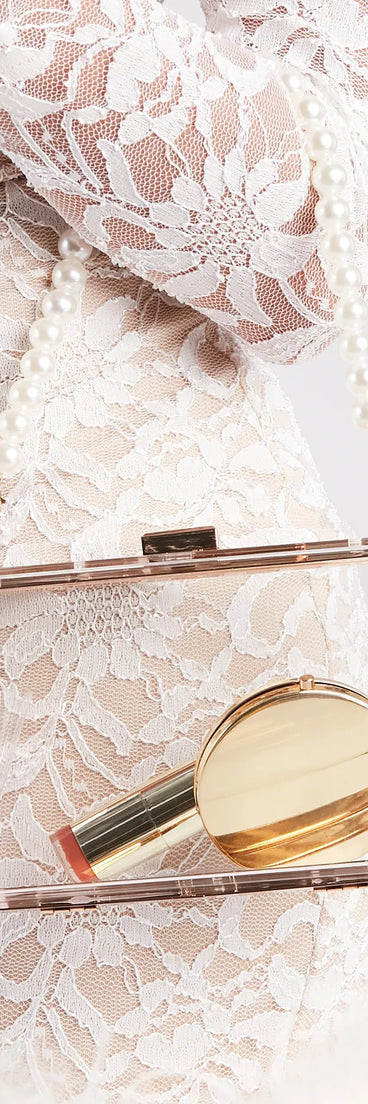 Clear Statement Chic Box Clutch