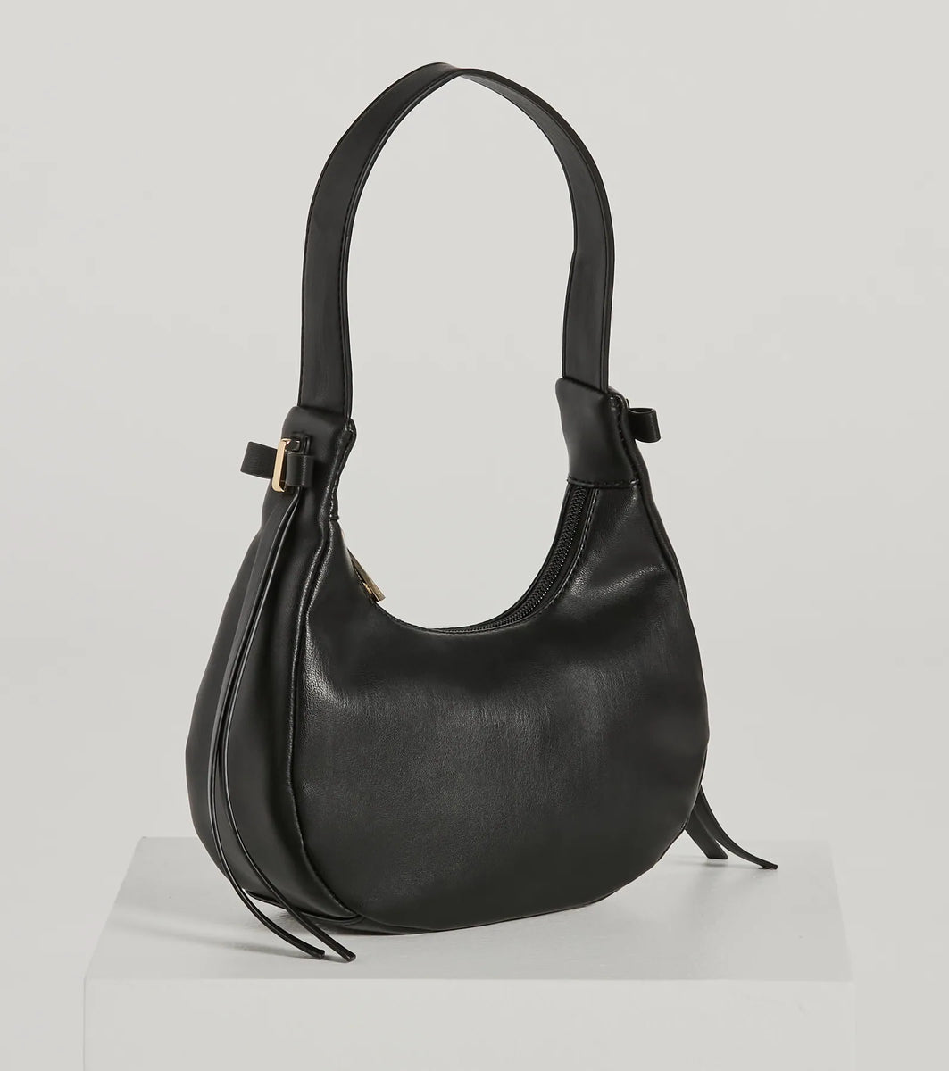 Fashion Force Bow Faux Leather Shoulder Bag | Windsor Fashion Force Bow Faux Leather Shoulder Bag | Windsor