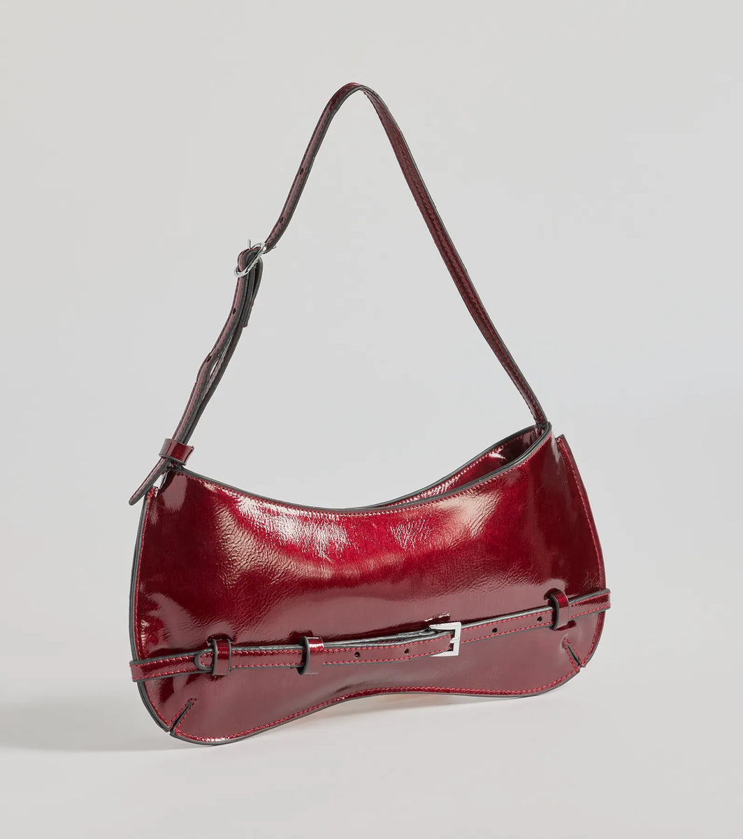Elevated Glam Buckle Shoulder Bag | Windsor