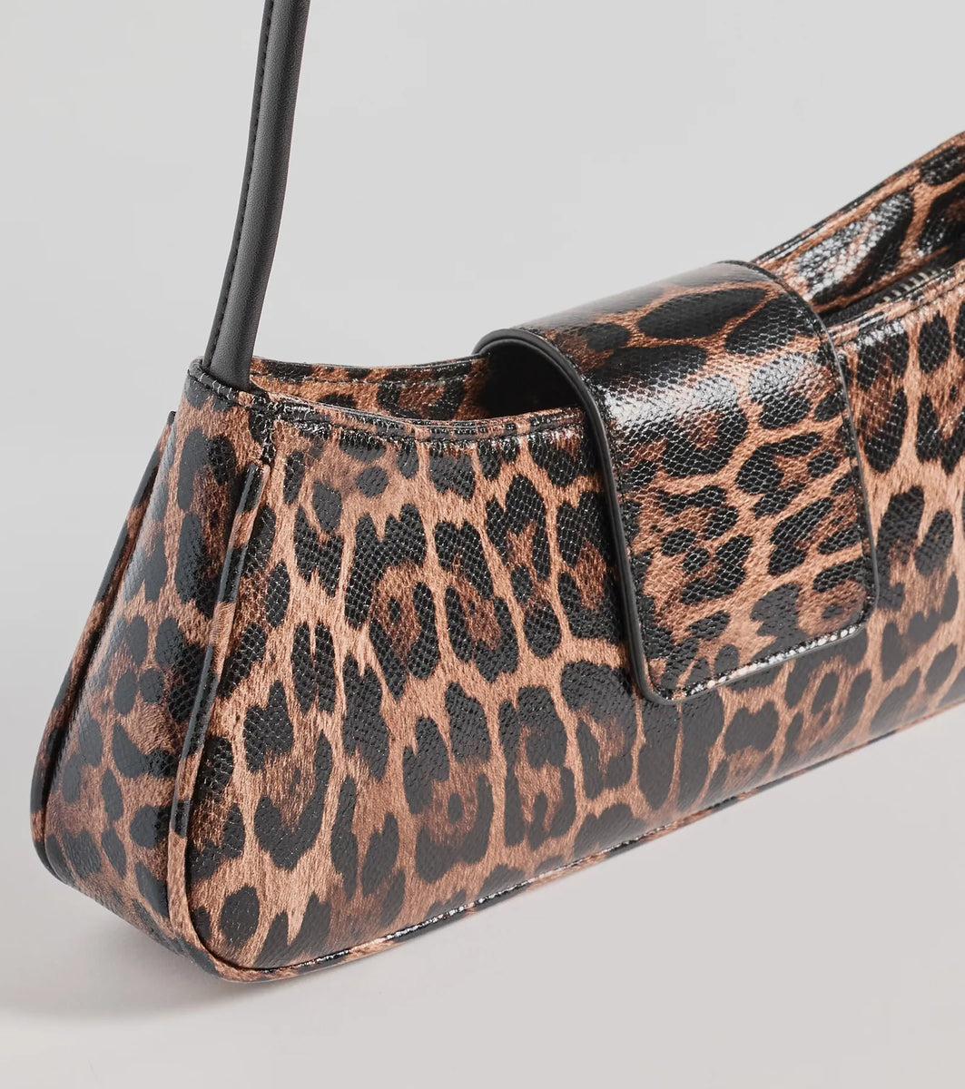 Wild Cutie Leopard Faux Leather Shoulder Bag | Windsor